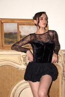 SABRINA LACE TOP & CORSET SET