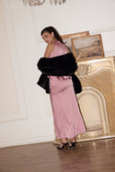 BLACK FUR WRAP