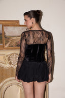 SABRINA LACE TOP & CORSET SET